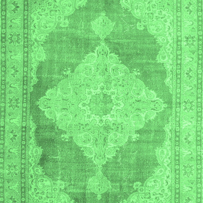Machine Washable Persian Emerald Green Traditional Area Rugs, wshtr3827emgrn