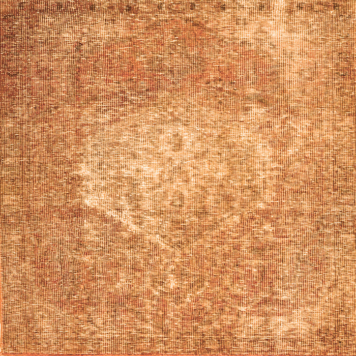 Round Machine Washable Persian Orange Traditional Area Rugs, wshtr3828org