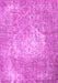 Machine Washable Persian Pink Traditional Rug, wshtr3828pnk