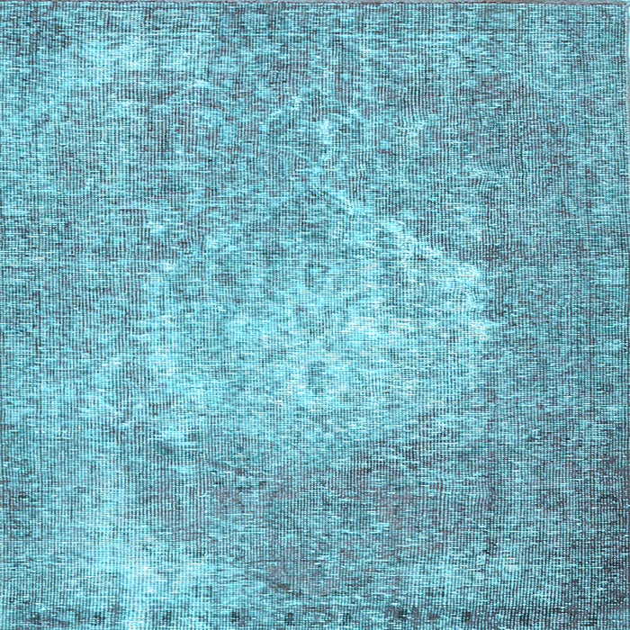 Square Machine Washable Persian Light Blue Traditional Rug, wshtr3828lblu