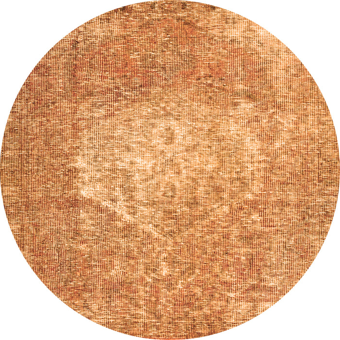 Square Persian Orange Traditional Rug, tr3828org