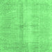 Square Persian Emerald Green Traditional Rug, tr3829emgrn