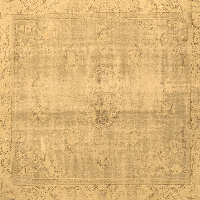 Square Machine Washable Persian Brown Traditional Rug, wshtr3829brn