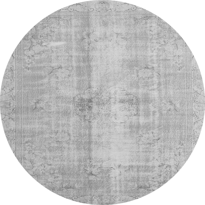 Square Persian Gray Traditional Rug, tr3829gry