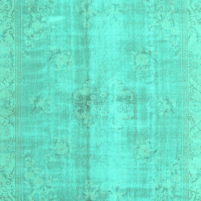 Machine Washable Persian Turquoise Traditional Area Rugs, wshtr3829turq