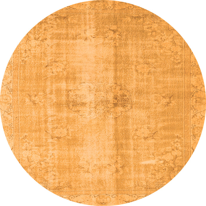Machine Washable Persian Orange Traditional Area Rugs, wshtr3829org