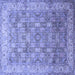 Square Persian Blue Traditional Rug, tr382blu