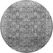 Square Persian Gray Traditional Rug, tr382gry