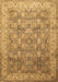 Machine Washable Persian Brown Traditional Rug, wshtr382brn