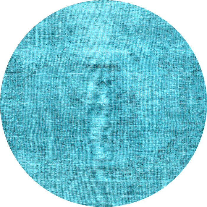 Round Persian Light Blue Traditional Rug, tr3830lblu