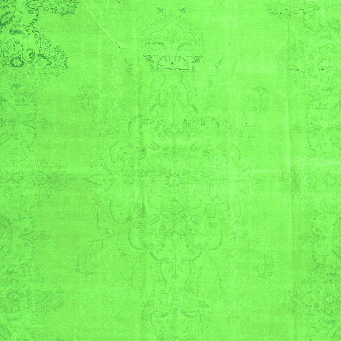 Serging Thickness of Machine Washable Persian Green Traditional Area Rugs, wshtr3831grn