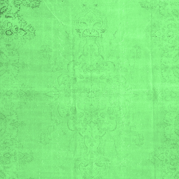 Machine Washable Persian Emerald Green Traditional Area Rugs, wshtr3831emgrn