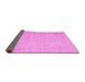 Sideview of Persian Pink Traditional Rug, tr3831pnk