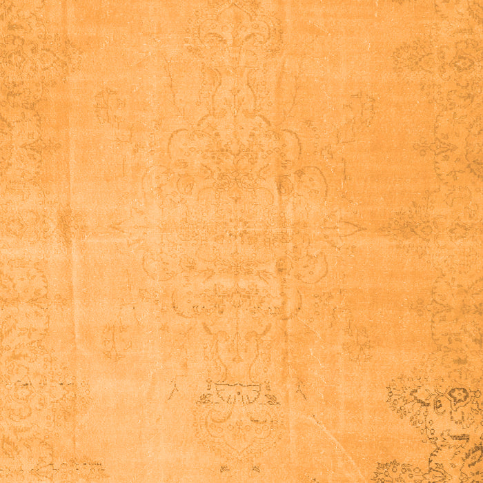 Serging Thickness of Machine Washable Persian Orange Traditional Area Rugs, wshtr3831org