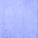 Square Persian Blue Traditional Rug, tr3831blu