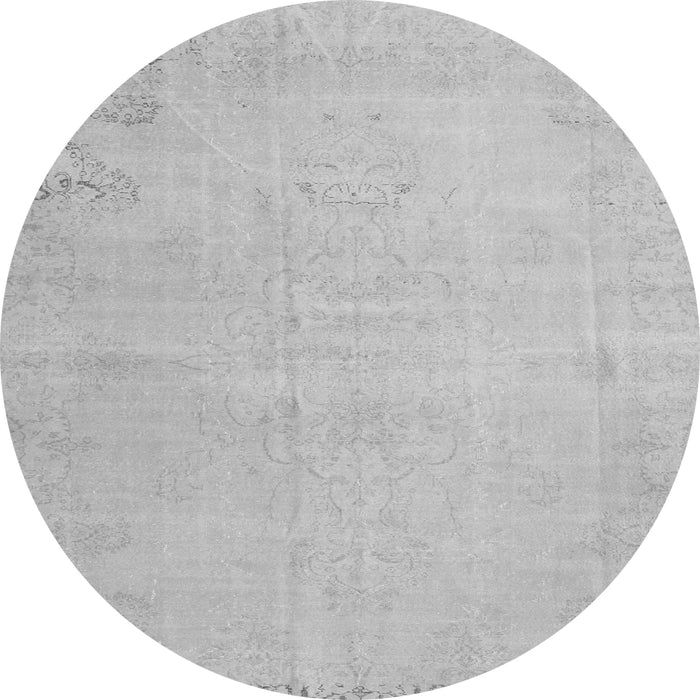 Square Persian Gray Traditional Rug, tr3831gry