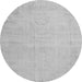 Square Persian Gray Traditional Rug, tr3831gry