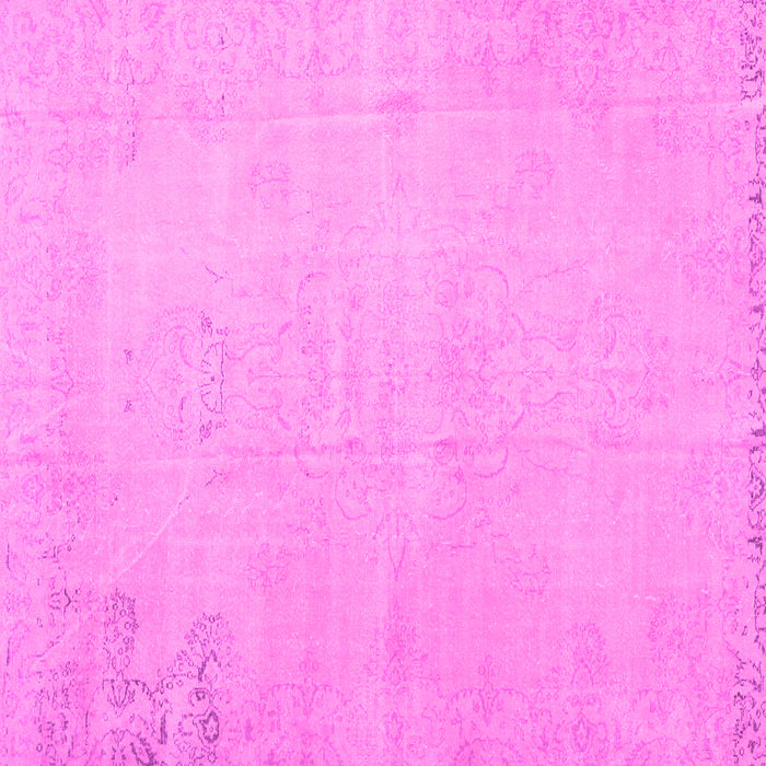 Square Persian Pink Traditional Rug, tr3831pnk