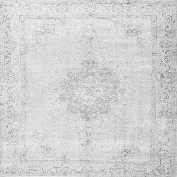 Serging Thickness of Persian Gray Traditional Rug, tr3832gry