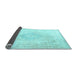 Sideview of Persian Light Blue Traditional Rug, tr3832lblu