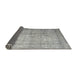 Sideview of Traditional Granite Gray Persian Rug, tr3833