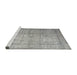 Sideview of Machine Washable Traditional Granite Gray Rug, wshtr3833