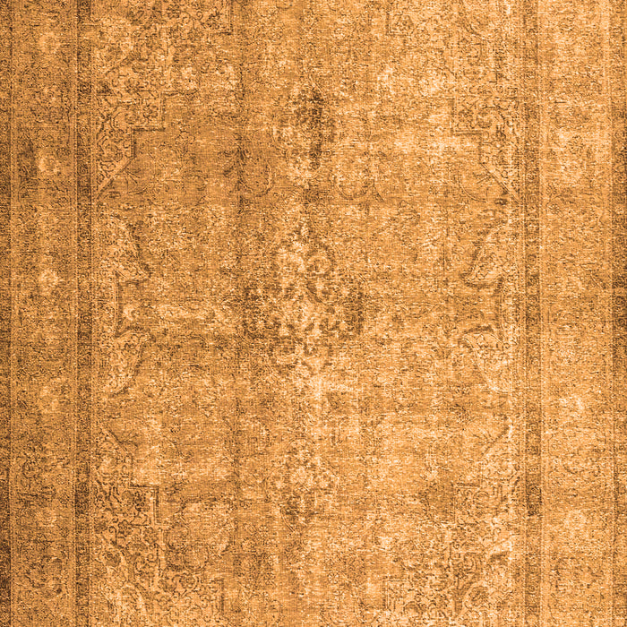 Serging Thickness of Machine Washable Persian Orange Traditional Area Rugs, wshtr3833org