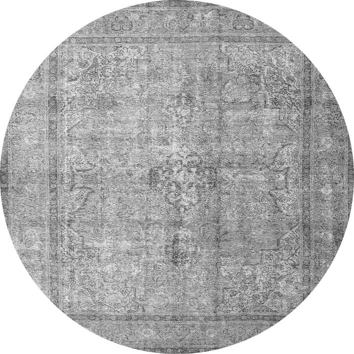 Square Persian Gray Traditional Rug, tr3833gry