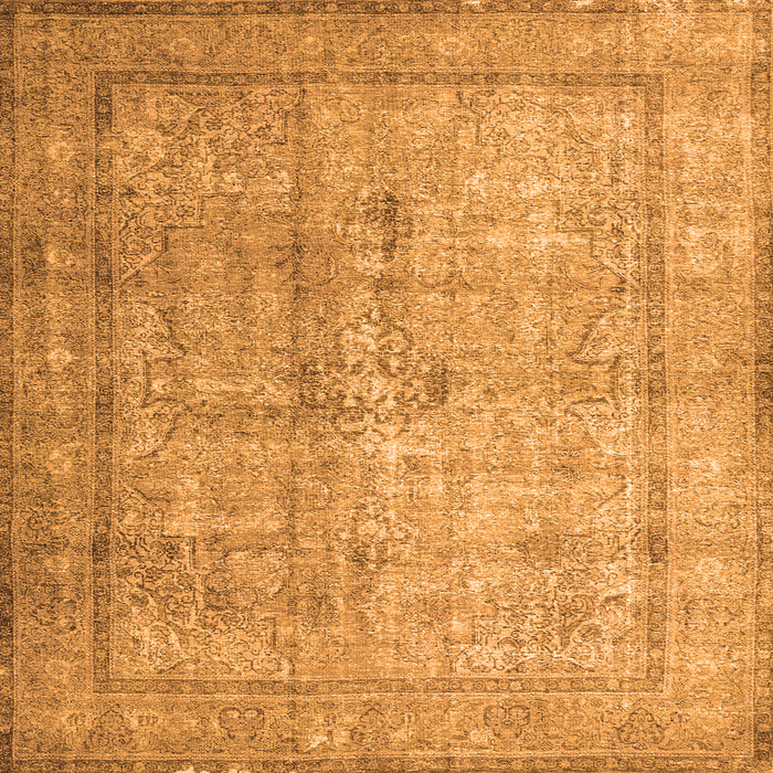 Serging Thickness of Persian Orange Traditional Rug, tr3833org