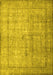 Machine Washable Persian Yellow Traditional Rug, wshtr3833yw