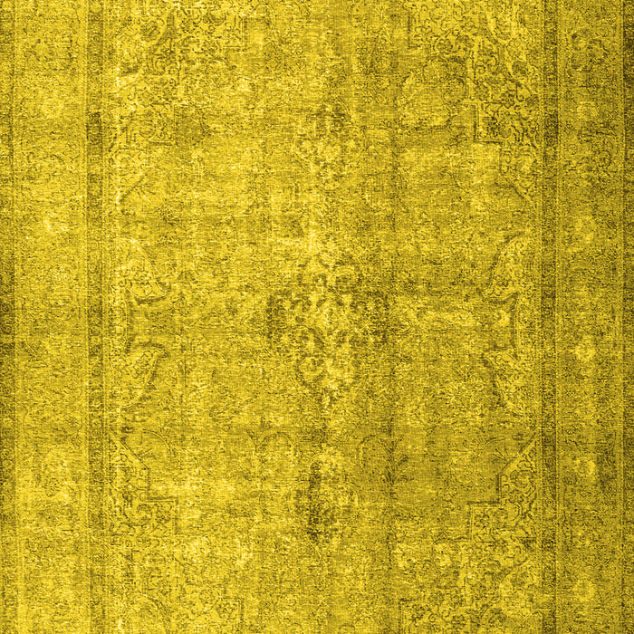 Machine Washable Persian Yellow Traditional Rug, wshtr3833yw