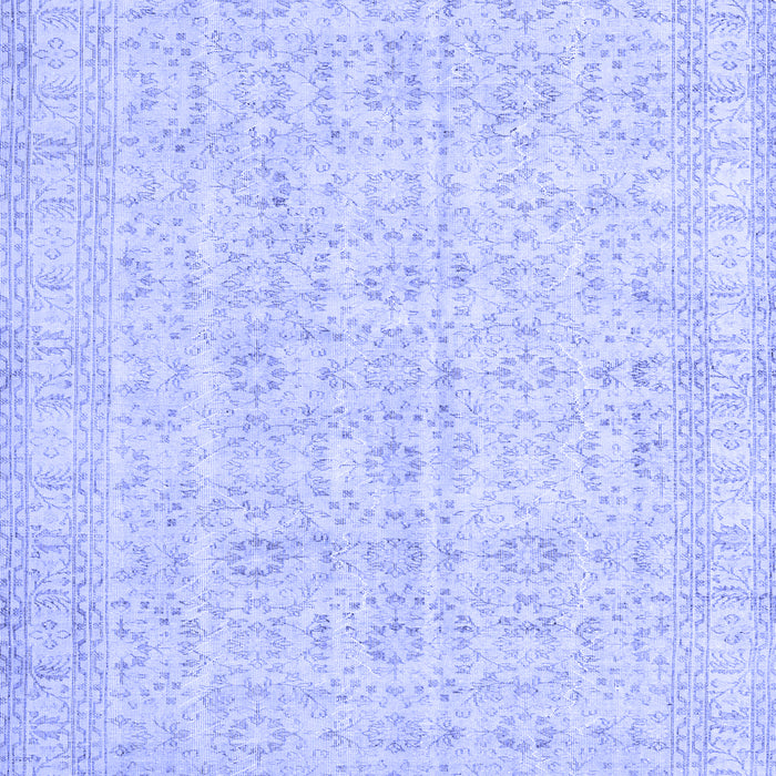 Machine Washable Persian Blue Traditional Rug, wshtr3834blu