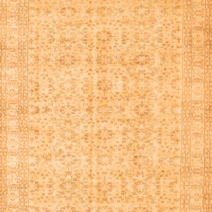 Serging Thickness of Machine Washable Persian Orange Traditional Area Rugs, wshtr3834org