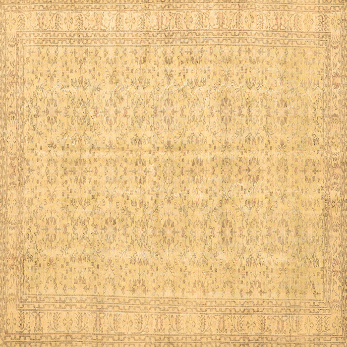 Square Persian Brown Traditional Rug, tr3834brn