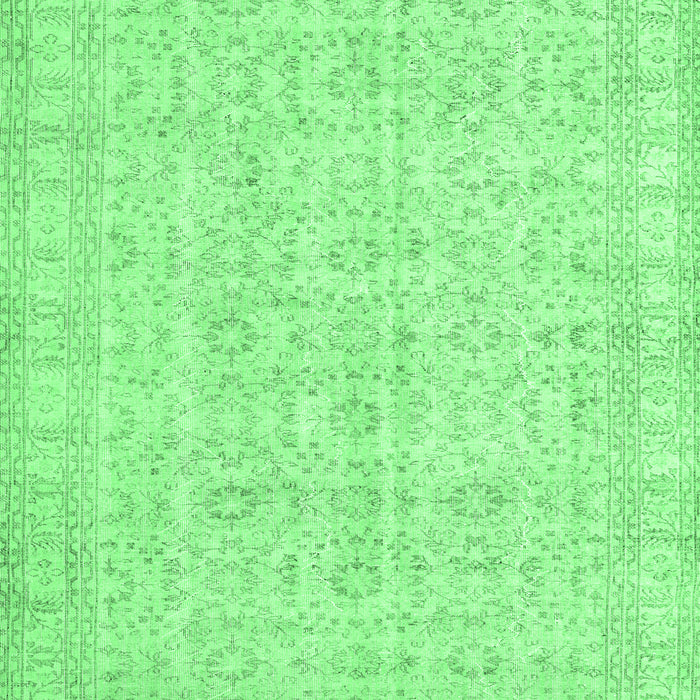 Machine Washable Persian Emerald Green Traditional Area Rugs, wshtr3834emgrn