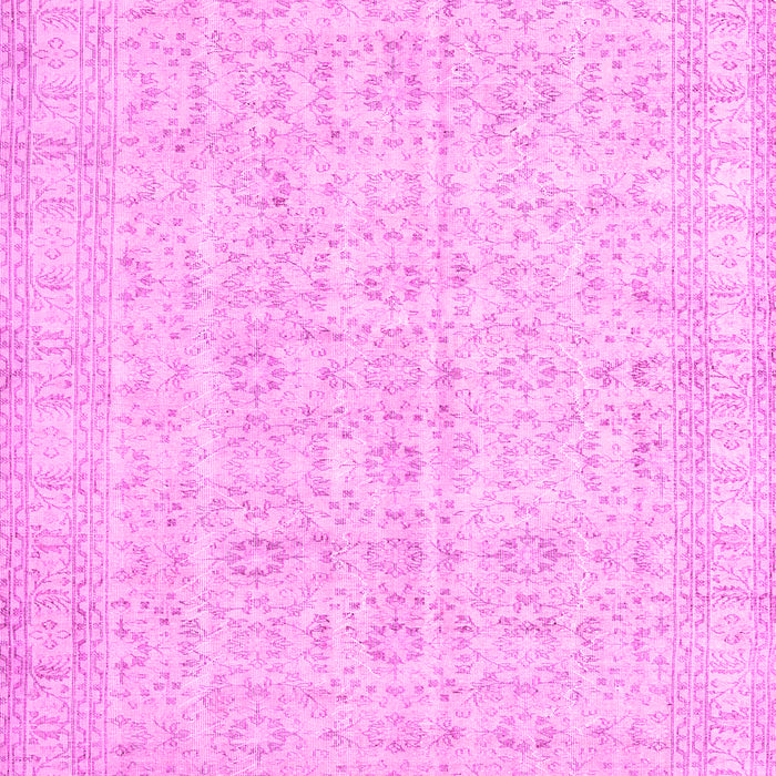 Machine Washable Persian Pink Traditional Rug, wshtr3834pnk