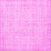 Square Persian Pink Traditional Rug, tr3834pnk