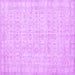 Square Persian Purple Traditional Rug, tr3834pur