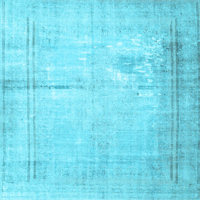 Square Persian Light Blue Traditional Rug, tr3835lblu