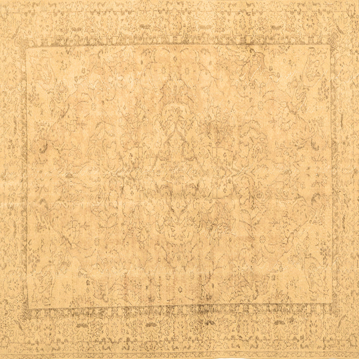 Square Persian Brown Traditional Rug, tr3836brn