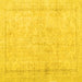 Square Persian Yellow Traditional Rug, tr3836yw