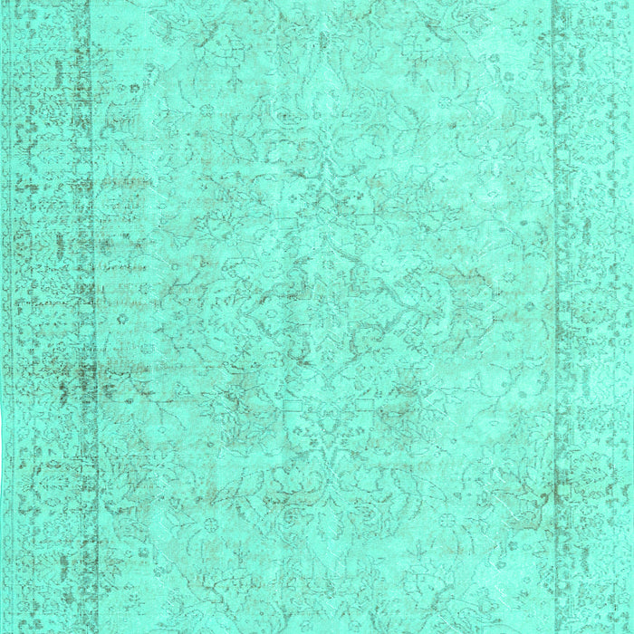 Machine Washable Persian Turquoise Traditional Area Rugs, wshtr3836turq