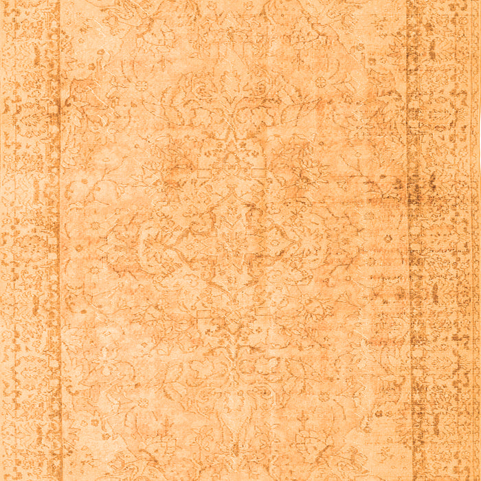 Serging Thickness of Machine Washable Persian Orange Traditional Area Rugs, wshtr3836org