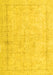 Machine Washable Persian Yellow Traditional Rug, wshtr3836yw