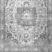 Serging Thickness of Medallion Gray Traditional Rug, tr3837gry