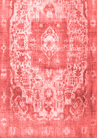 Medallion Red Traditional Rug, tr3837red