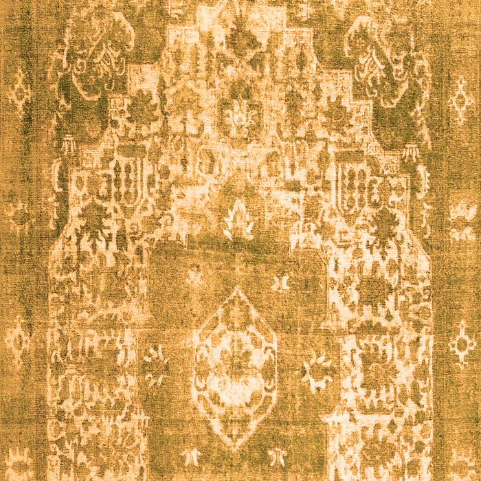 Medallion Orange Traditional Rug, tr3837org