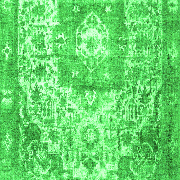 Medallion Green Traditional Rug, tr3837grn