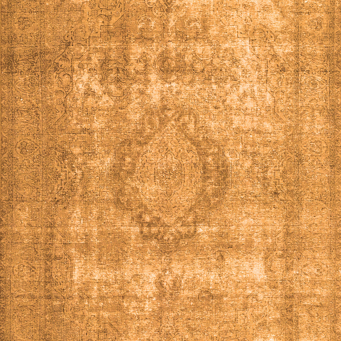 Serging Thickness of Machine Washable Persian Orange Traditional Area Rugs, wshtr3838org