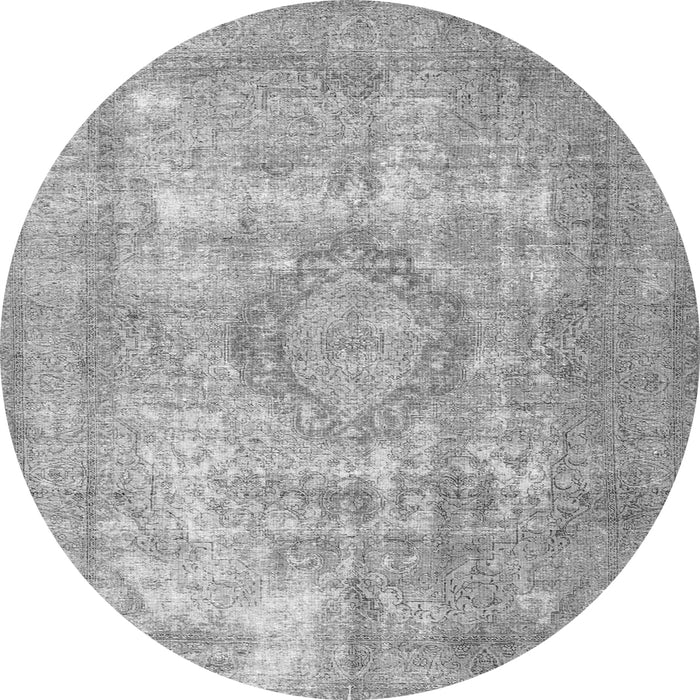 Machine Washable Persian Gray Traditional Rug, wshtr3838gry